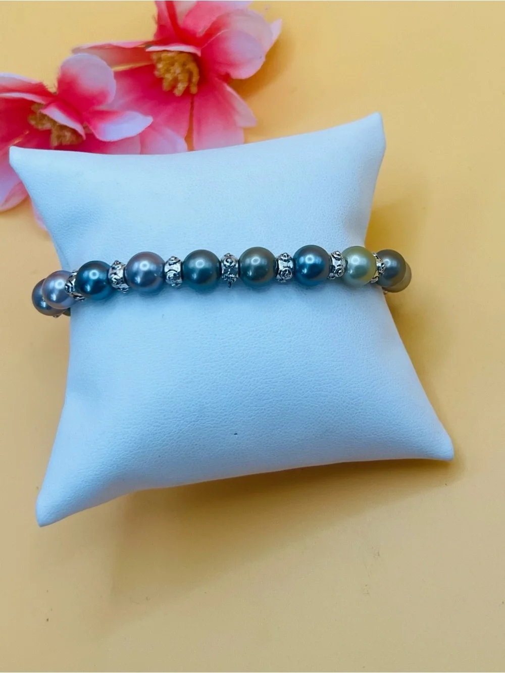 Elegant Multicolor Pearl Bracelet by